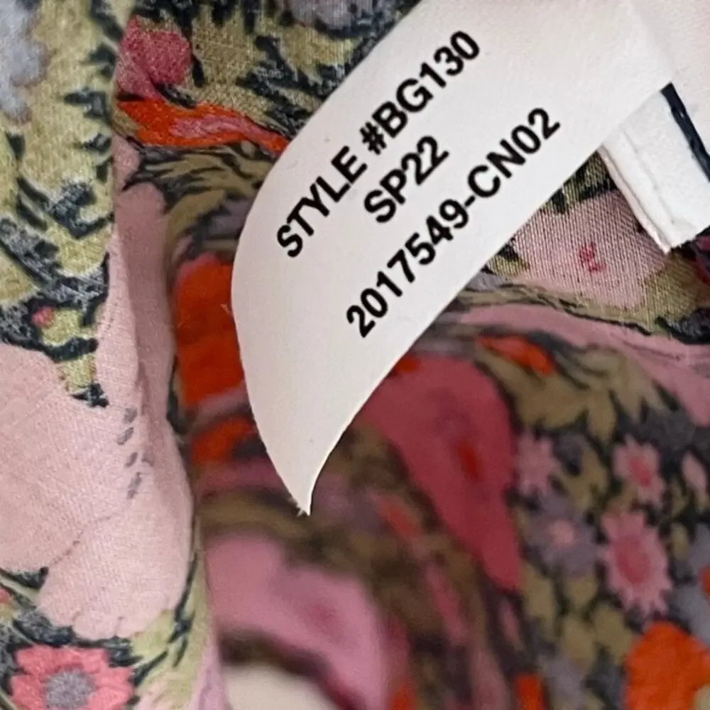 J.Crew Liberty Fabric Floral Mini Dress Size 4 Pink Cinched Waist Cottagecore